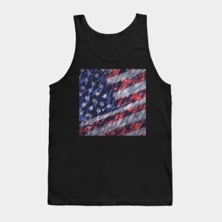 Rustic American Flag Tank Top